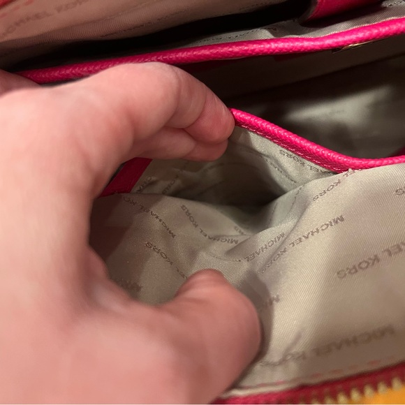 Michael Kors Pink Tote- Maddie Medium Ultra Pink Tote Bag - Picture 8 of 15